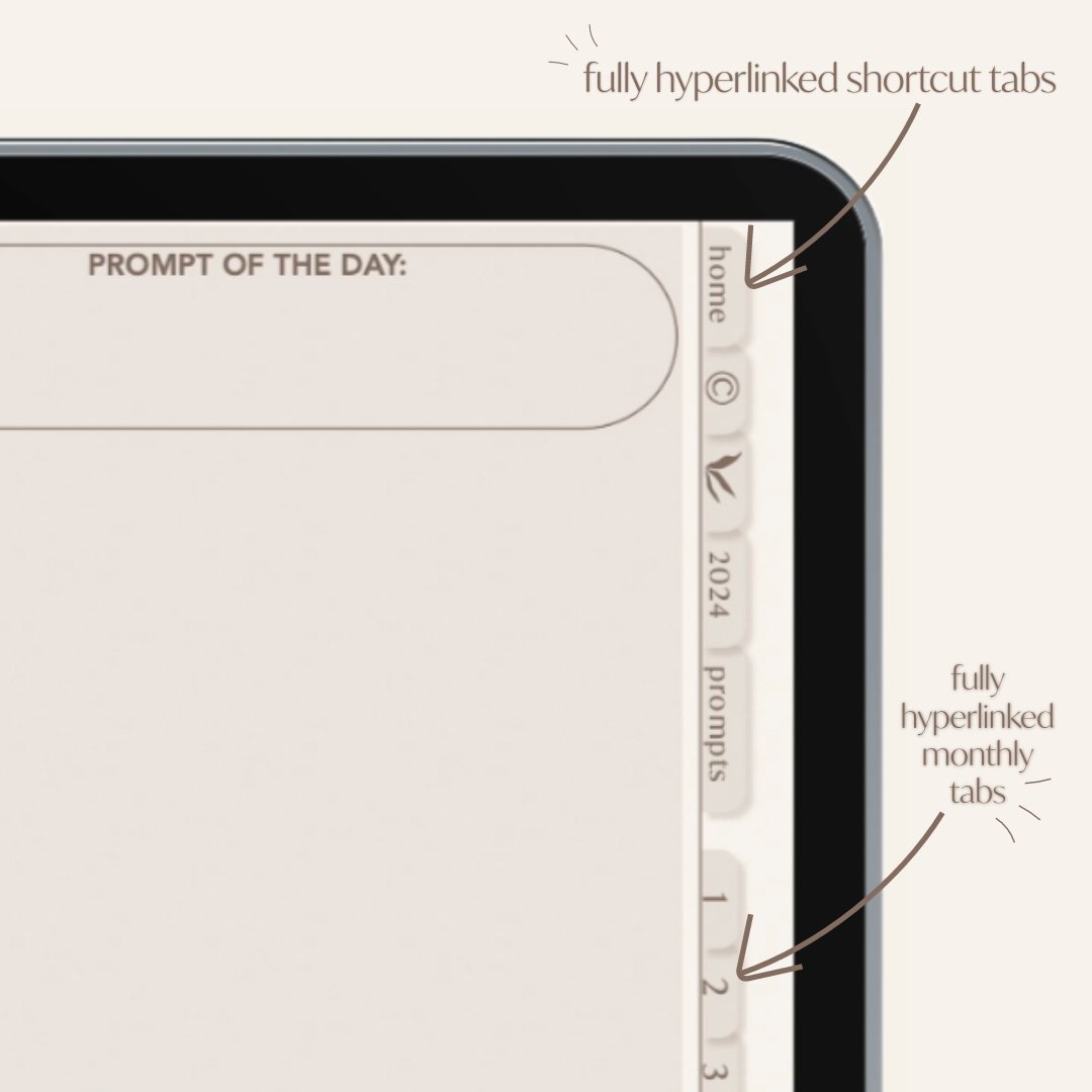 Undated 2024 Planner by The Arkive | Digital Planner for Goodnotes & Notability on iPads | Monthly, Weekly, & Daily Pages